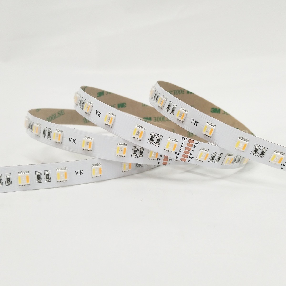 VK Ταινία Led SMD 2835, 24V, 18W/m, 952lm/m, 2400K+6000K (RGB+WW), CRI>90, IP20 5 ΜΕΤΡΑ VK/24/5050/CCT/60 78001-693724
